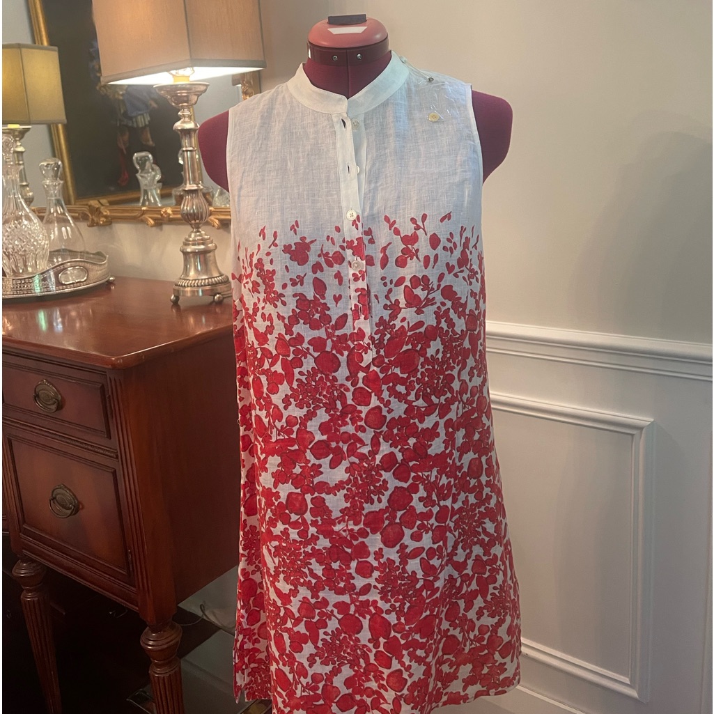 With Tags, Never Worn Tory Burch Linen Shift, Button Placket Perfect For Summer